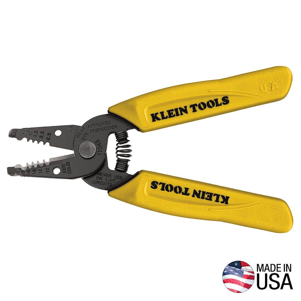 Klein Tools Dual-Wire Stripper/Cutter for Solid Wire 11048 - The Home Depot