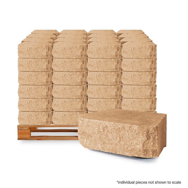 4 in. H x 11.63 in. W x 6.75 in. L Terra Cotta Retaining Wall Block (144 Pieces/ 46.6 Sq. ft. / Pallet)