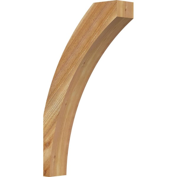 Ekena Millwork 4"W x 16"D x 28"H Thorton Rough Sawn Knee Brace, Western Red Cedar