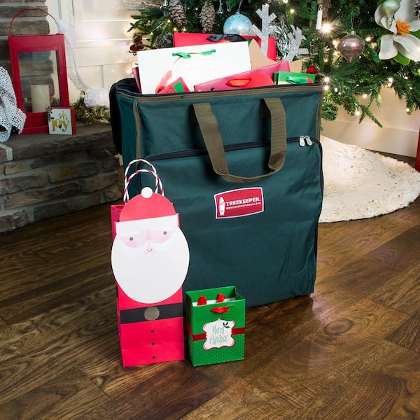 TreeKeeper Green Tissue Paper and Gift Bag Storage Bag TK-10683