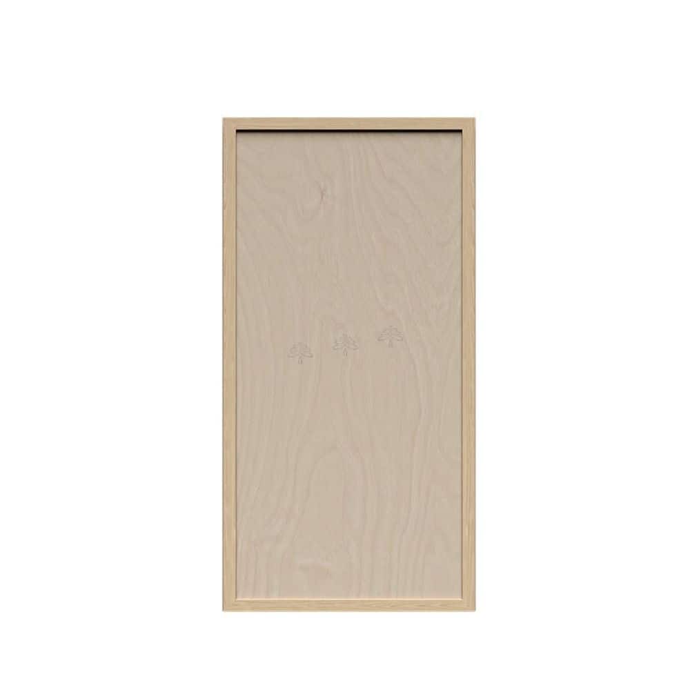 Slim Shaker Assembled 21 in. W x 30 in. H x 12 in. D Wall Kitchen Cabinet in Natural Wood price history on PriceWatchPro