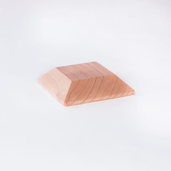 Mendocino Forest Products 4 in. x 4 in. Redwood Square Post Cap