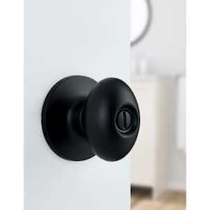 Beale Matte Black Privacy Bed/Bath Door Knob