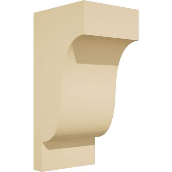 Ekena Millwork Standard Newport 7 in. W x 16 in. H x 8 in. D Signature Urethane Polyurethane Corbel