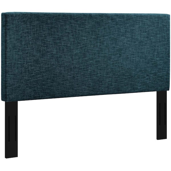 MODWAY Taylor Azure King and California King Upholstered Linen Fabric Headboard