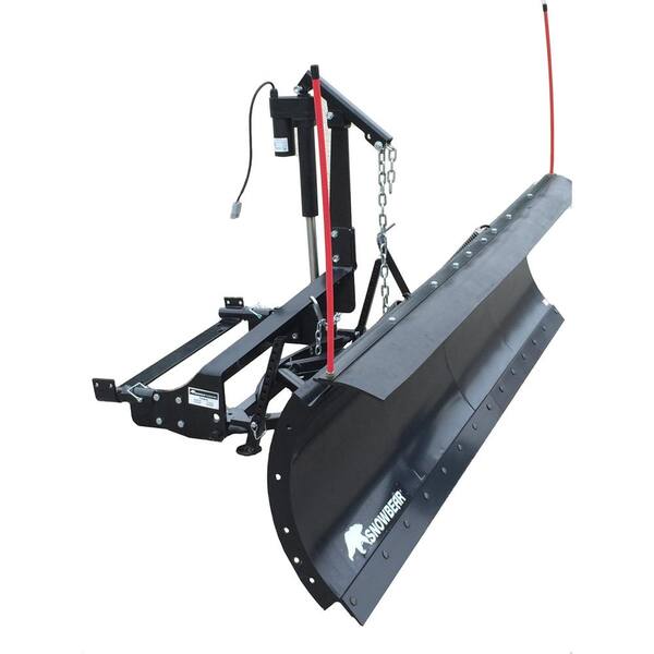 SNOWBEAR Winter Wolf 82 in. x 19 in. Snow Plow with Custom Mount and Actuator Lift System