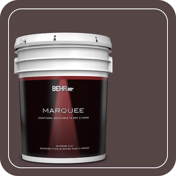 BEHR MARQUEE 5 gal. #PPU1-01 Folklore Flat Exterior Paint & Primer