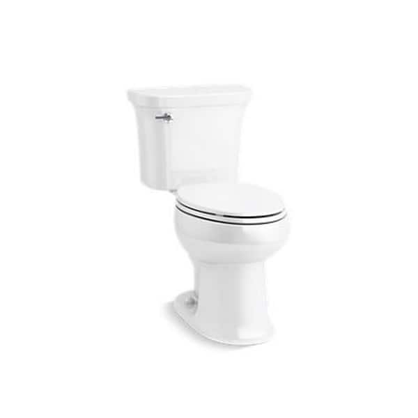 Stinson 2-Piece 1.28 GPF Single Flush Elongated Chair Height Toilet w ProForce Plus Flushing in White, Seat Not Included