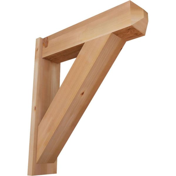 Ekena Millwork 8 in. x 34 in. x 30 in. Western Red Cedar Traditional Craftsman Smooth Outlooker