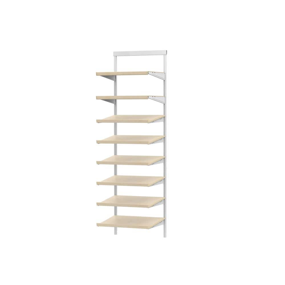 Everbilt Genevieve 2 ft. Birch Adjustable Closet Organizer Shoe Rack ...