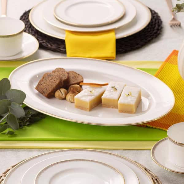未使用品 Noritake Bone China 耳付パ－ティ－プレ－ト 大皿 SHOP偶然と必然の間 ノリタケ 耳付き皿 白磁 スタジオコレクション
