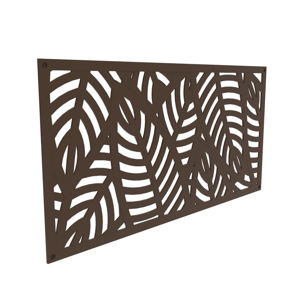 Sanibel Umber Polypropylene Decorative Screen Panel, 2 ft x 4 ft