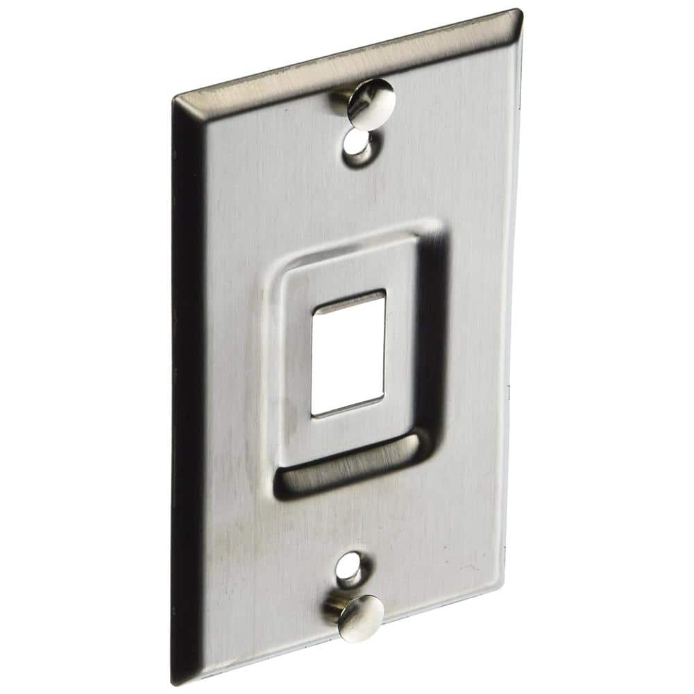 UPC 078477096062 product image for Stainless Look 1-Gang Audio/Video Wall Plate (1-Pack) | upcitemdb.com