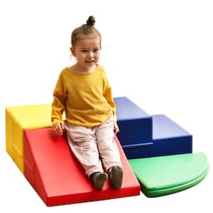4-Piece Toddlers' Multi-Color Soft Foam Playset for Climb and Crawl