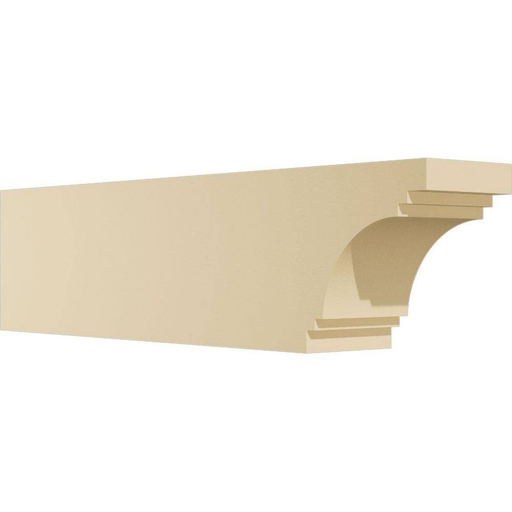 Beige Rafter Ekena Millwork Standard Pescadero 4 in. W x 6 in. H x 24 in. D ...