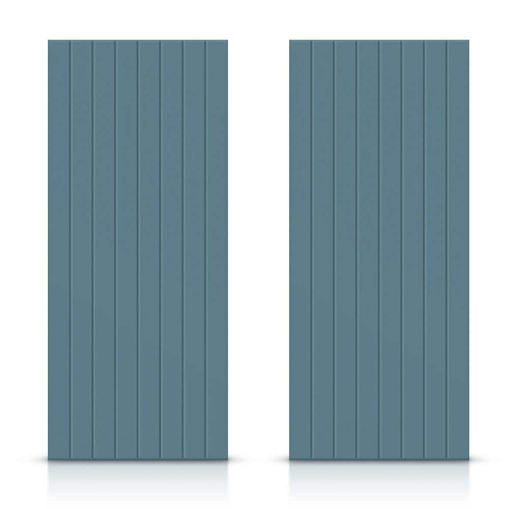 72 in. x 80 in. Hollow Core Dignity Blue Stained Composite MDF Interior Double Closet Sliding Doors price history on PriceWatchPro