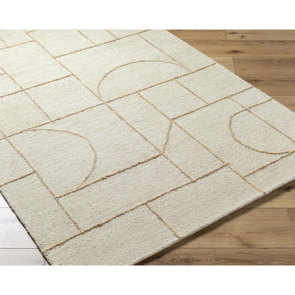 Jules Brown Modern Geometric 2 ft. x 3 ft. Area Rug