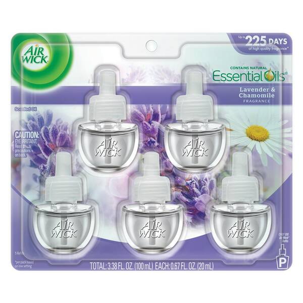 Air Wick 0.67 oz. Lavender Scented Oil Plug-In Air Freshener Refill (Pack of 5)