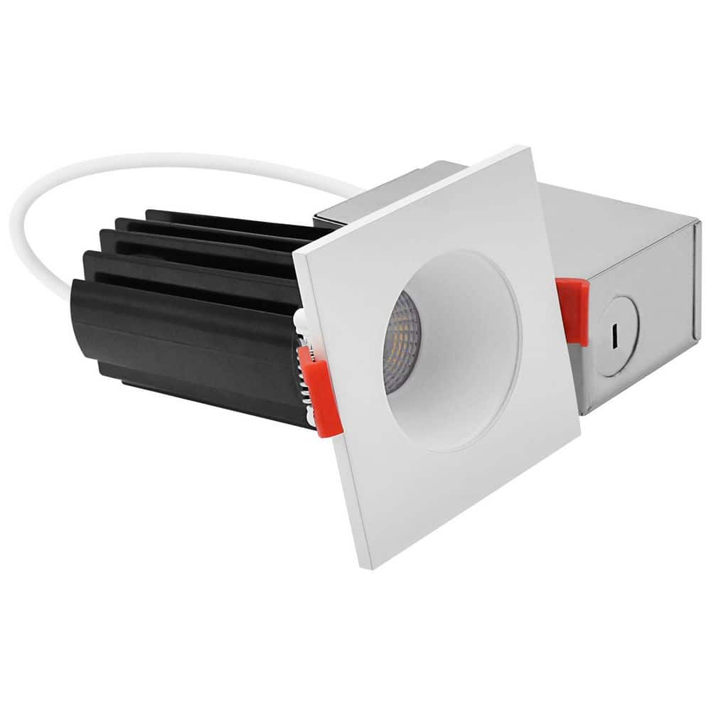 2 In. Integrated LED Recessed Canless Light with Square White Interchangeable Trim, 5CCT, 1000LM, 15W, CRI80, Dimmable price history on PriceWatchPro