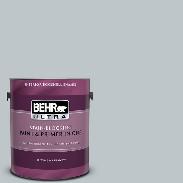 BEHR ULTRA 1 gal. #UL220-9 Misty Morn Eggshell Enamel Interior Paint and Primer in One