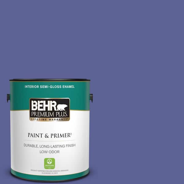 BEHR PREMIUM PLUS 1 gal. #S-G-620 Wizard Semi-Gloss Enamel Low Odor Interior Paint & Primer