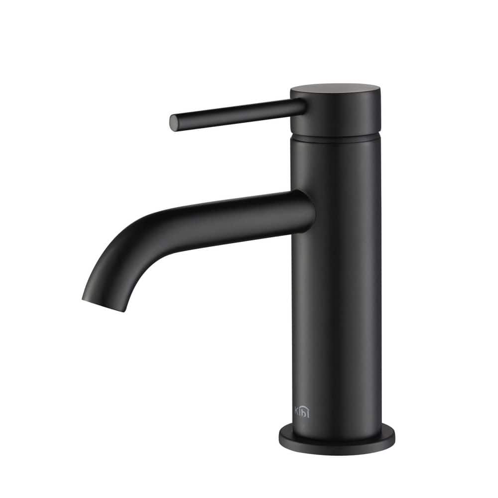 Single Handle Lever Handle Single Hole Bathroom Sink Faucet with Supply Lines and Adjustable Flow Rate in Matte Black price history on PriceWatchPro
