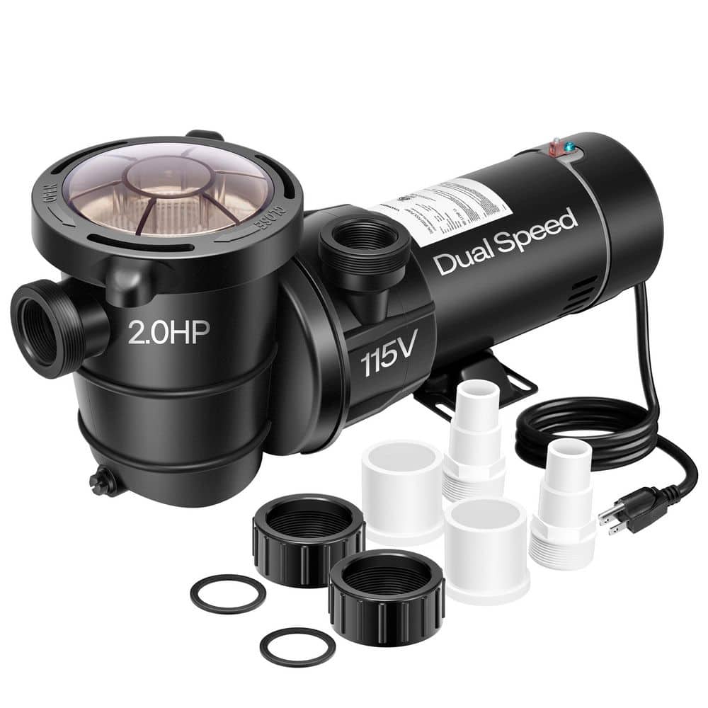 Paloma 温水器 PH-8SV VIVOHOME 2.0 HP 115-Volt Self Primming Dual Speed Above Ground