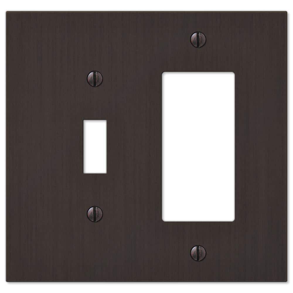 Barnard 2 Gang 1-Toggle and 1-Rocker Metal Wall Plate - Aged Bronze price history on PriceWatchPro