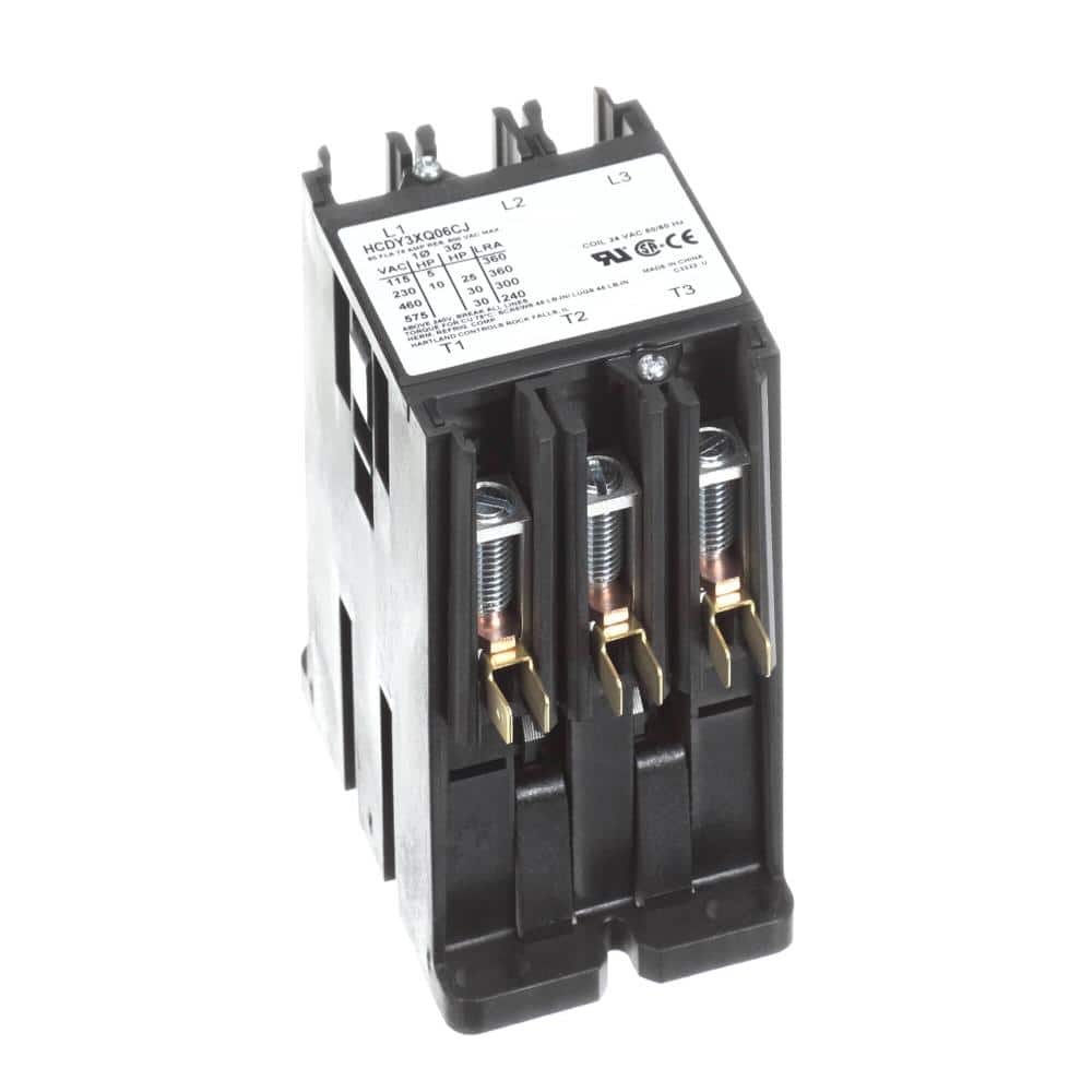 3-Pole Contactor, 24Vac 50/60HZ Coil, 60 Fla, 75A Resistive price history on PriceWatchPro