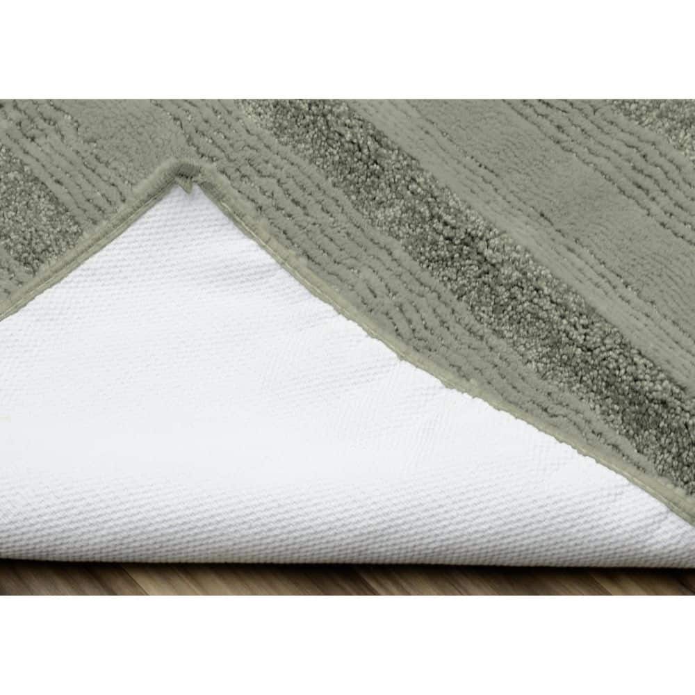 Essence Deep Fern Soft Nylon 22"x60" Washable Bath Rug Runner