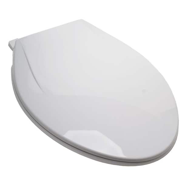 Comfort Seats EZ Close Elongated Closed Front Toilet Seat in White