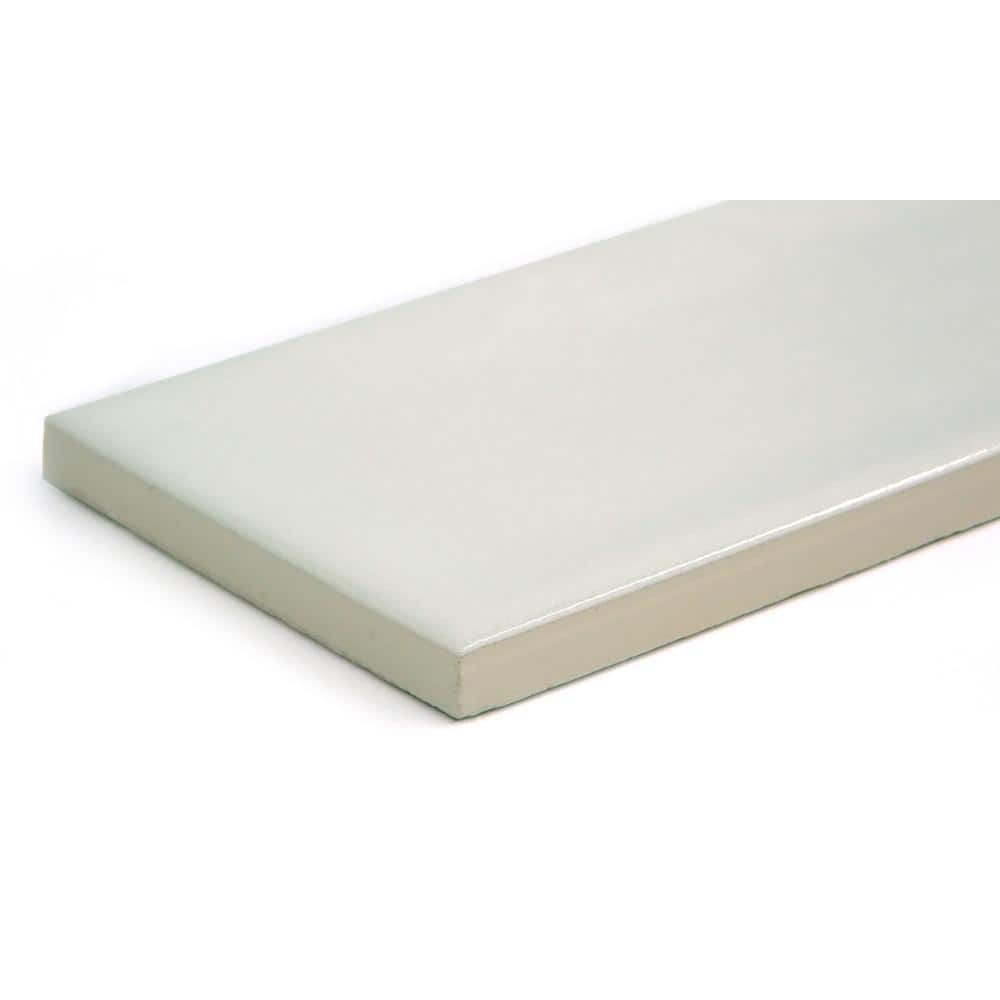 Raku White Glossy Ceramic 3x12 Wall Tile
