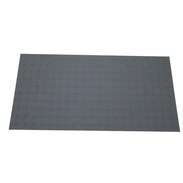DWT Tough-EZ Tile 2 ft. x 4 ft. Dark Gray Detectable Warning Tile
