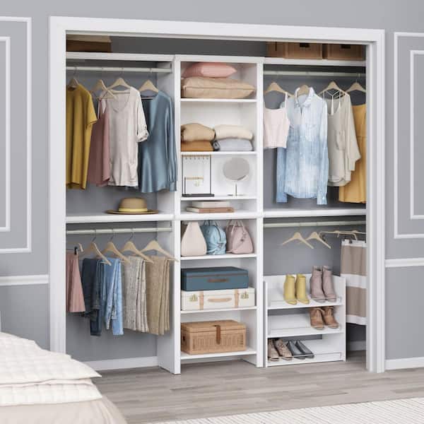ClosetMaid Impressions 55.12-121.12 in. W White Adjustable 11