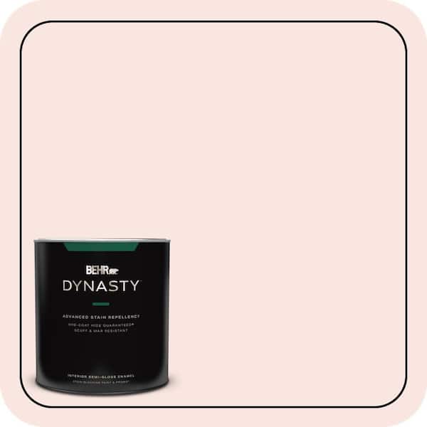 BEHR DYNASTY 1 qt. #130A-1 Sweet Nothing Semi-Gloss Enamel Interior Stain-Blocking Paint & Primer