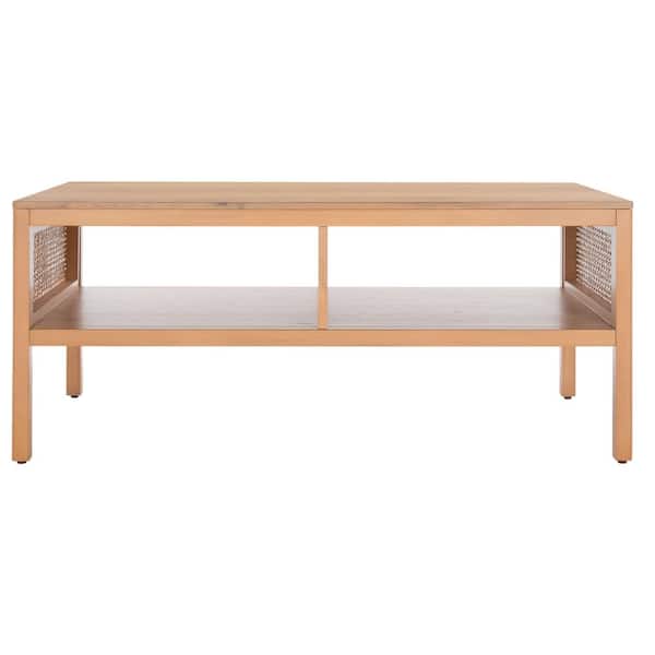 Miya 42 in. Natural Rectangle Wood Coffee Table