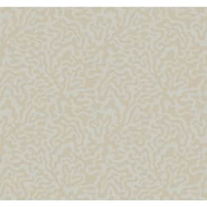 Brown Grey and Gold Nebulous Cloud Matte Non-Pasted Paper Wallpaper