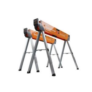 30 in. H Heavy Duty Steel Speedhorse Sawhorse with Auto Release Legs 1500 lbs. Capacity (2-Pack)