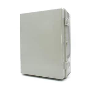 ABS Plastic Enclosure, IP66, 11 in. D x 11 in. W x 6 in. H, Honeycomb bottom plate and Mounting Brackets