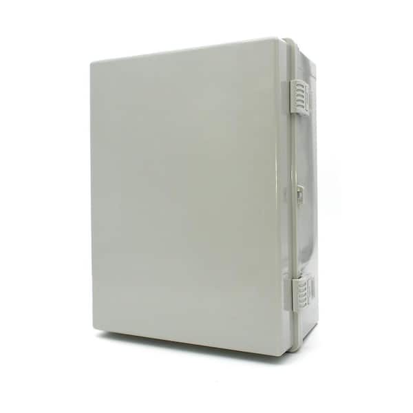 Automation Systems Interconnect ABS Plastic Enclosure, IP66, 11 in. D x 11 in. W x 6 in. H, Honeycomb Bottom Plate and Mounting Brackets