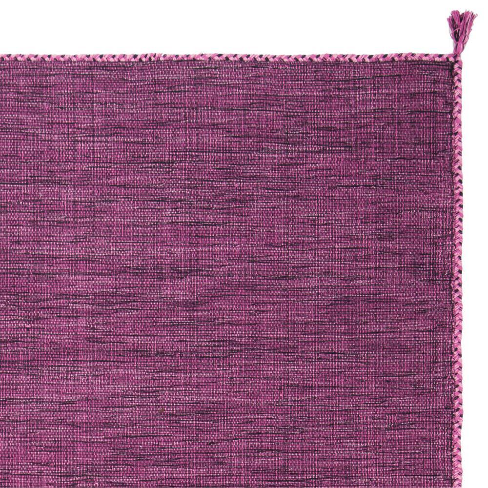 Montauk 8' x 10' Purple/Black Handmade Cotton Area Rug