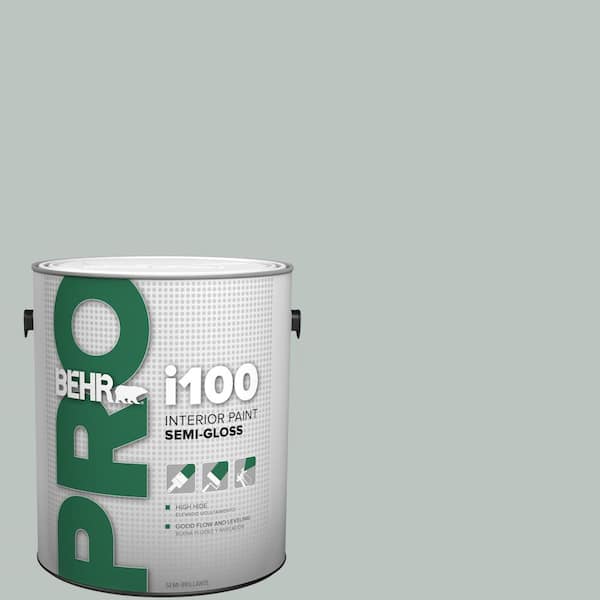 BEHR PRO 1 gal. #ICC-47 Pewter Tray Semi-Gloss Interior Paint