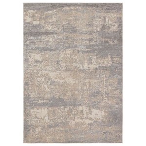 Acis Gray 9 ft. 3 in. x 13 ft. Abstract Area Rug