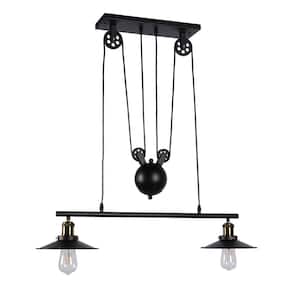 Darleen 9 in. 1-Light Indoor Black Pendant Lamp with Light Kit