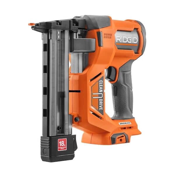 18V Brushless Cordless 18-Gauge 1-1/2 in. Narrow Crown Stapler (Tool only)