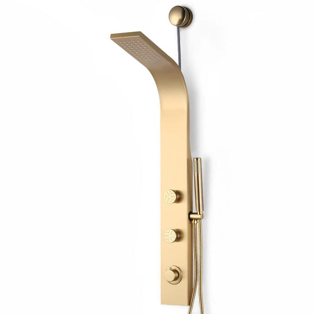 ANZZI 39 in. 2-Jetted Shower Tower with Heavy Rain Showerhead and
