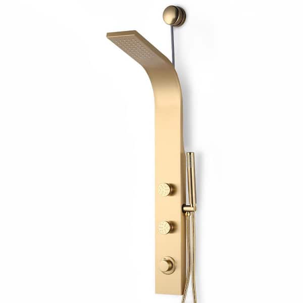 ANZZI 39 in. 2-Jetted Shower Tower with Heavy Rain Showerhead and
