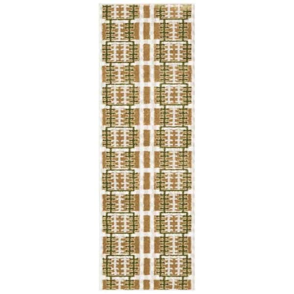 Nourison Nordic Multicolor 2 ft. x 6 ft. All-over design Contemporary Runner Area Rug
