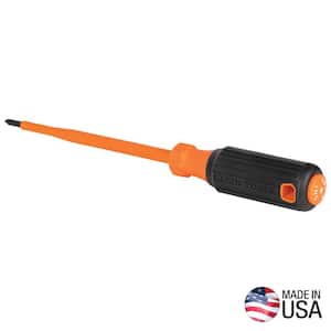 Insulated Screwdriver, #1 Phillips Tip, 6 in. Round Shank