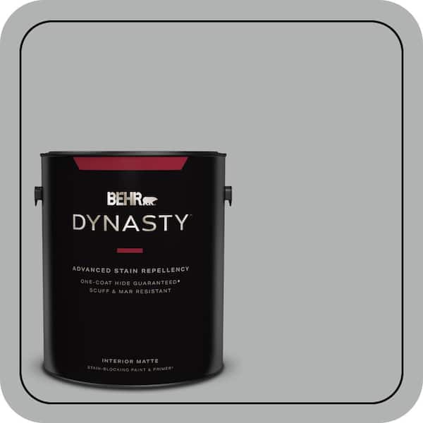 BEHR DYNASTY 1 gal. #PPU26-08 Silverstone Matte Interior Stain-Blocking Paint & Primer
